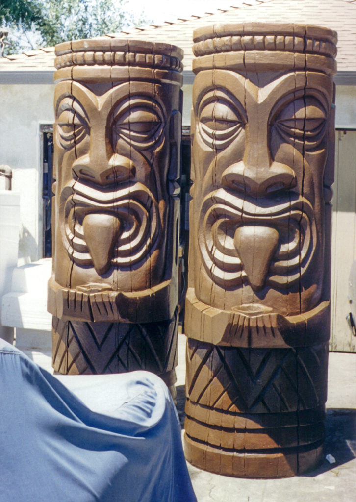 Large Tiki props built for the "Hard Rock" Hotel - Las Vegas (1995)