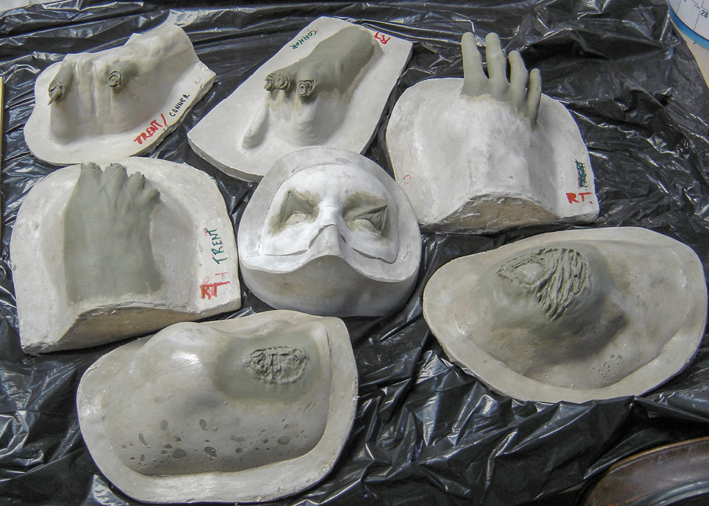 Various Injury Sculpts - for Vincent Guastini Productions